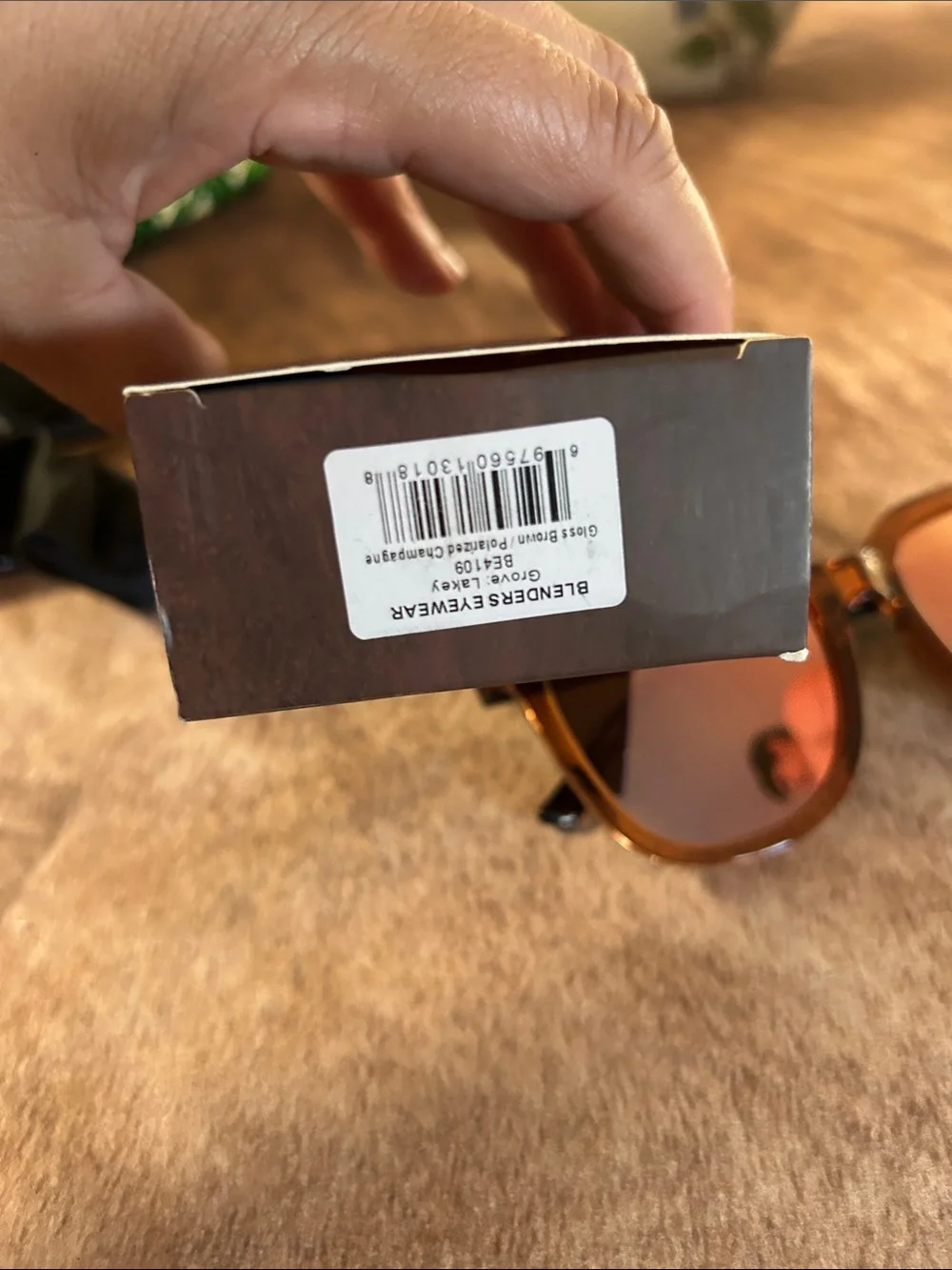 Blenders Translucent Amber Cat-Eye Sunglasses